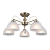 Lampa sufitowa Italux Moreti PND-40623-5-AB Antyczny mosiądz