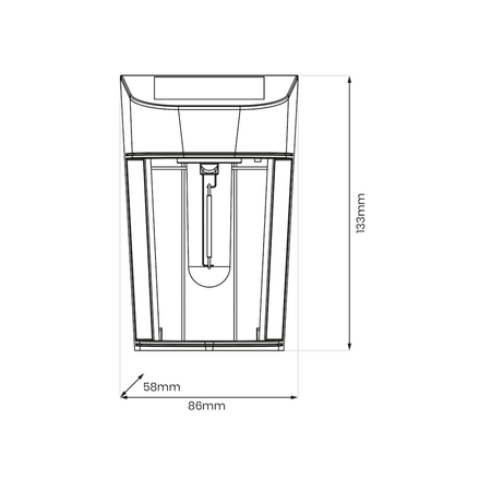 Eko-Light Kinkiet Solarny Eno 3000K EKO0724 CZARNY