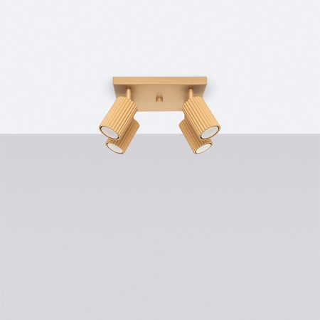 Sollux Lighting Plafon KARBON 4 złoty SL.1564