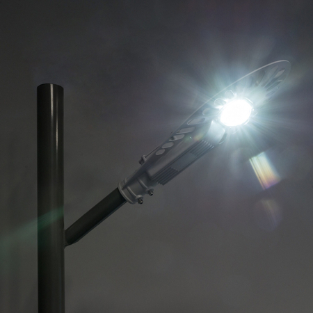 Oprawa uliczna LED Bridgelux 50W MeanWell driver IP65 aluminiowa biała obudowa WW