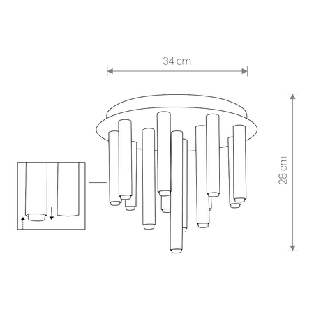 Plafon Nowodvorski 9054 Stalactite