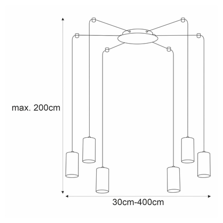 Lampa wisząca PUERTO Kaja K-4898 czarny