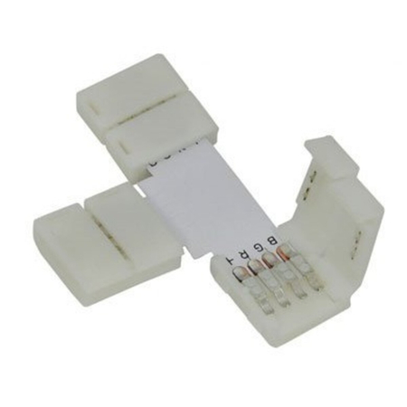 Eko-Light Złączka LED RGB 10mm. Kształt: L EKPZ029