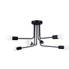 Sollux Lighting Żyrandol NORAH 6 czarny SL.1452