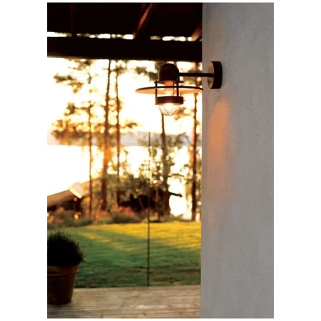 BERGEN 270 BLACK E27 LED 9W ON ARM DOWN