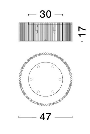 Lampa sufitowa Luces Exclusivas ACTUN - czarny mat LE43342
