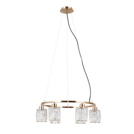 Lampa wisząca Italux Simona PND-40814-6-HBR Złoty