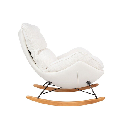 Fotel bujany OTILIA TEDDY biały
