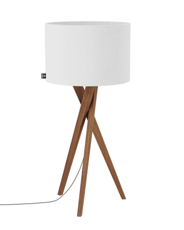 Lampa stołowa By Rydens Vega H55 E27 brązowy/biały