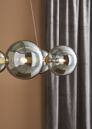 Lampa wisząca Markslöjd CIRCLE 108050 złoty/dymiony