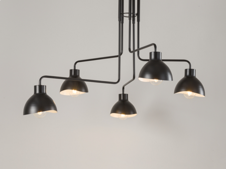 Sigma 32451 HOLI 5 plafon czarny biały