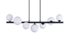Lampa wisząca SYBILLA 7 PENDANT BK Azzardo AZ4406 white / black