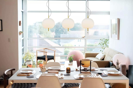 Złota lampa wisząca LED Apple CL3