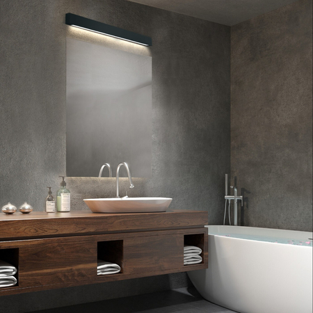 Light Prestige Kinkiet Ibros 63 cm czarny IP44 LED CCT GS-LWA-9W BK CCT