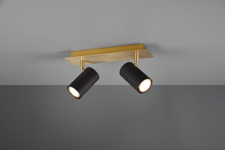 Kinkiet Trio 802400280 czarny/złoty