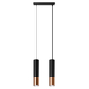 Sollux Lighting Lampa wisząca LOOPEZ 2 czarny/miedź SL.0947