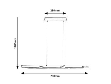 Lampa wisząca Rabalux Remiel 72045 czarny matowy