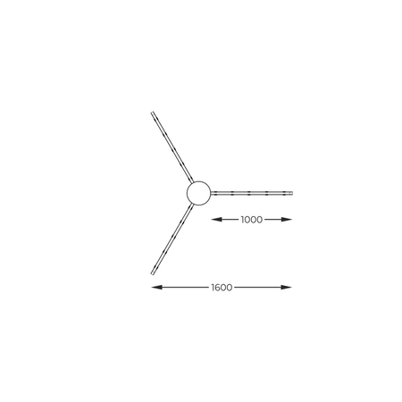 Lampa sufitowa Zuma Line 20008-3X1BK BALBO LAMPA SUFITOWA CZARNA/BLACK