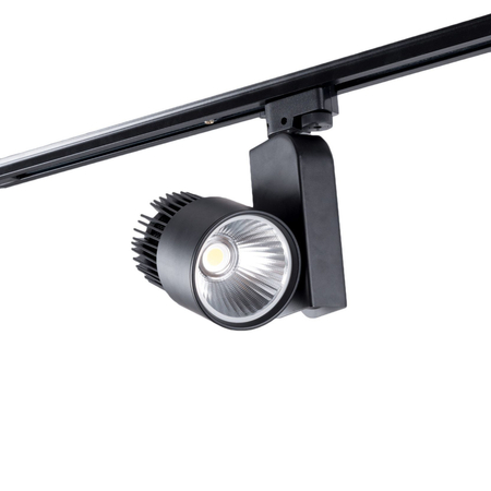 Reflektor Szynowy 1-fazowy LED Track Light 30W Czarny - Barwa Biała Ciepła