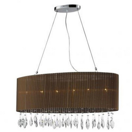 Lampa wisząca SIDNEY OVAL BROWN Azzardo AZ1839 brown
