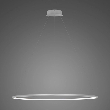 Lampa wisząca Ledowe Okręgi No.1 100cm 4k srebrna Dali