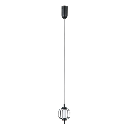 Lampa wisząca Italux Pedro PND-34405-1-BK Czarny mat, chrom