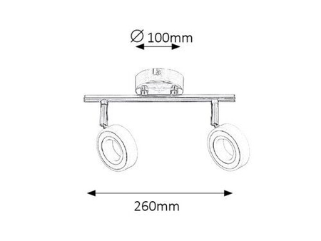 Oczko Rabalux Zora 5940 chrom