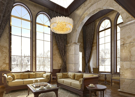 Lampa wisząca Maxlight P0368 złoty