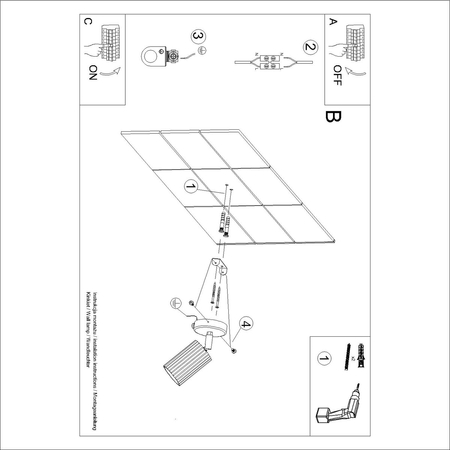 Sollux Lighting Kinkiet KARBON taupe z włącznikiem SL.1762
