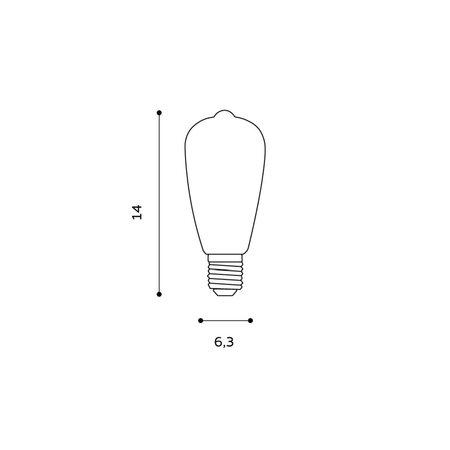 Żarówka Azzardo AZ4021 AMBER