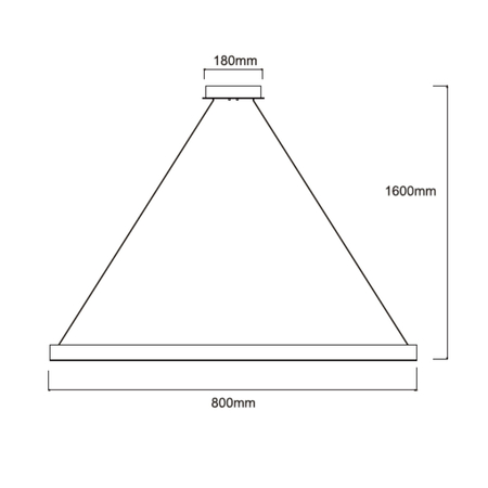 Lampa wisząca Midway duża shiny 1xLED złota LP-033/1P L GD Shiny