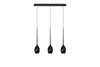 Lampa wisząca IZZA 3 SHINY BLACK Azzardo AZ2321 czarny