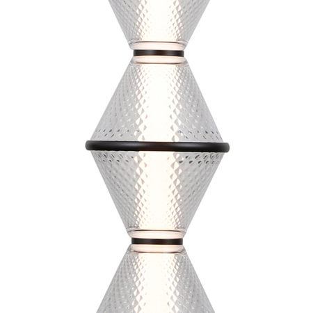 Lampa wisząca Italux Fuente PND-34395-3V-BK Czarny mat