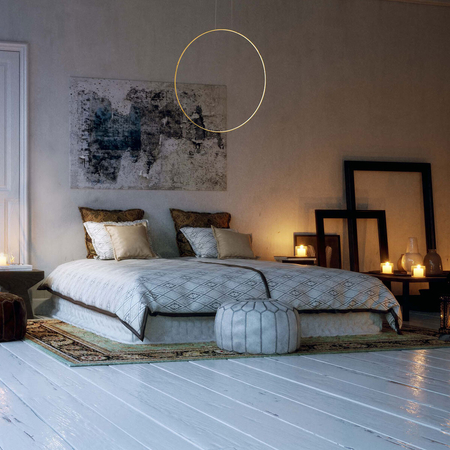 Light Prestige Lampa wisząca Mirror S złota IP44 LED CCT LP-999/1P S GD CCT