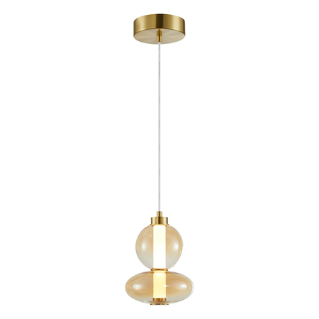 Milagro Lampa wisząca DAPHNE AMBER 12W ML0345 ZŁOTY