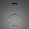 Lampa wisząca Ledowe Okręgi No.1 X 60cm czarna 3k ściemnialna DALI