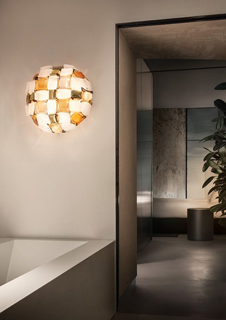 Lampa sufitowa/kinkiet Slamp MID78PLF0000YW000 Mida Amber