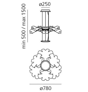 Lampa wisząca Artemide 1628010A Chlorophilia LED