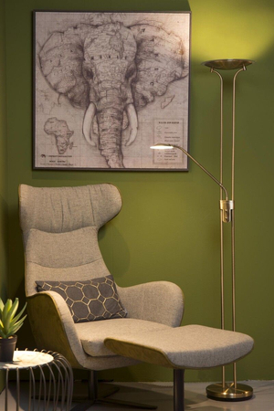 Lampa podłogowa Lucide CHAMPION-LED brązowy 19792/24/03