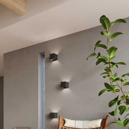 Sollux Lighting Kinkiet LUCA czarny LED IP54 SL.0545