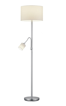 Lampa podłogowa Trio 403900201 biały/srebrny
