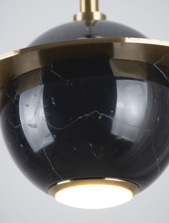 Lampa wisząca Maxlight P0414 czarny/złoty