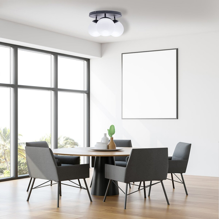 Milagro Lampa sufitowa SFERA BLACK 3xE14 MLP8858 CZARNY