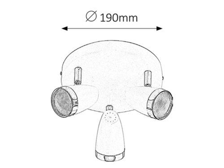 Oczko Rabalux Karen 6668 biały