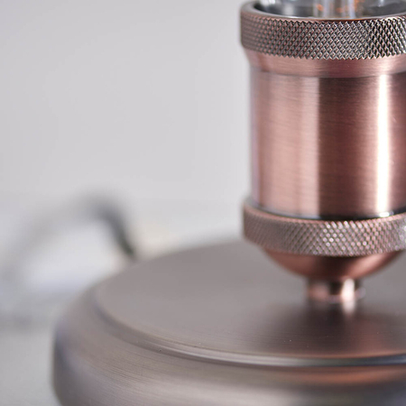 Lampa stołowa Endon Lighting Hal 76355 miedziany