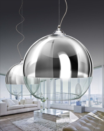 Lampa wisząca SILVER BALL 25 Azzardo AZ0733 chrome