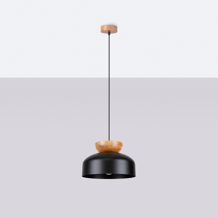Sollux Lighting Lampa wisząca MARION czarna SL.1351