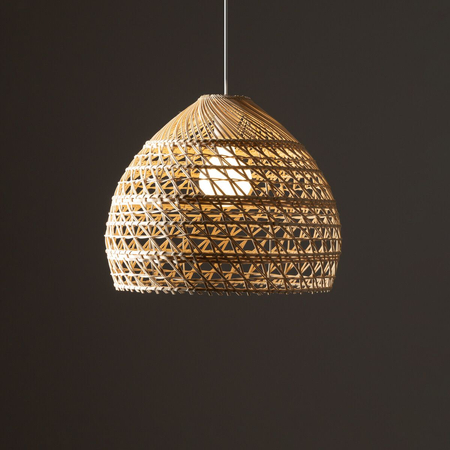 Lampa wisząca Nowodvorski BOHO M 11151 Naturalne drewno Biały