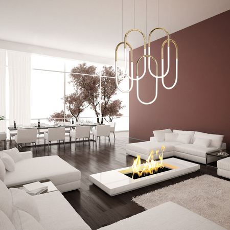 Lampa wisząca Maxlight P0430D złoty