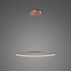 Lampa wisząca Ledowe Okręgi No.1 40cm 3k różowo złota ściemnialna